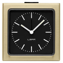 LEFF Amsterdam Block Alarm Clock Chrome